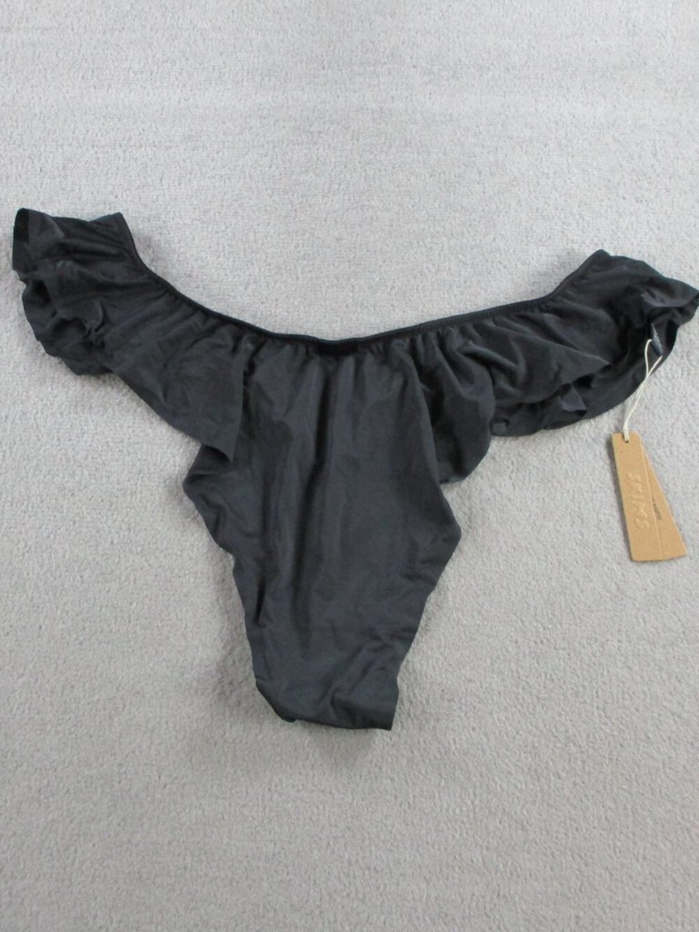 SKIMS Corset Bra Collection Thong Womens 3X Onyx Black Underwear Panties NWT